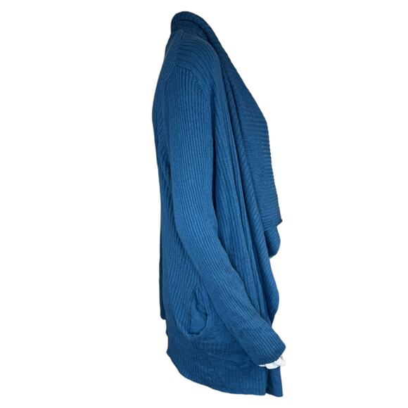 BEAUTIFUL by Lawrence Zarian The Kelly‎ Draped Cardigan Deep Teal Womens 1X - Picture 9 of 13